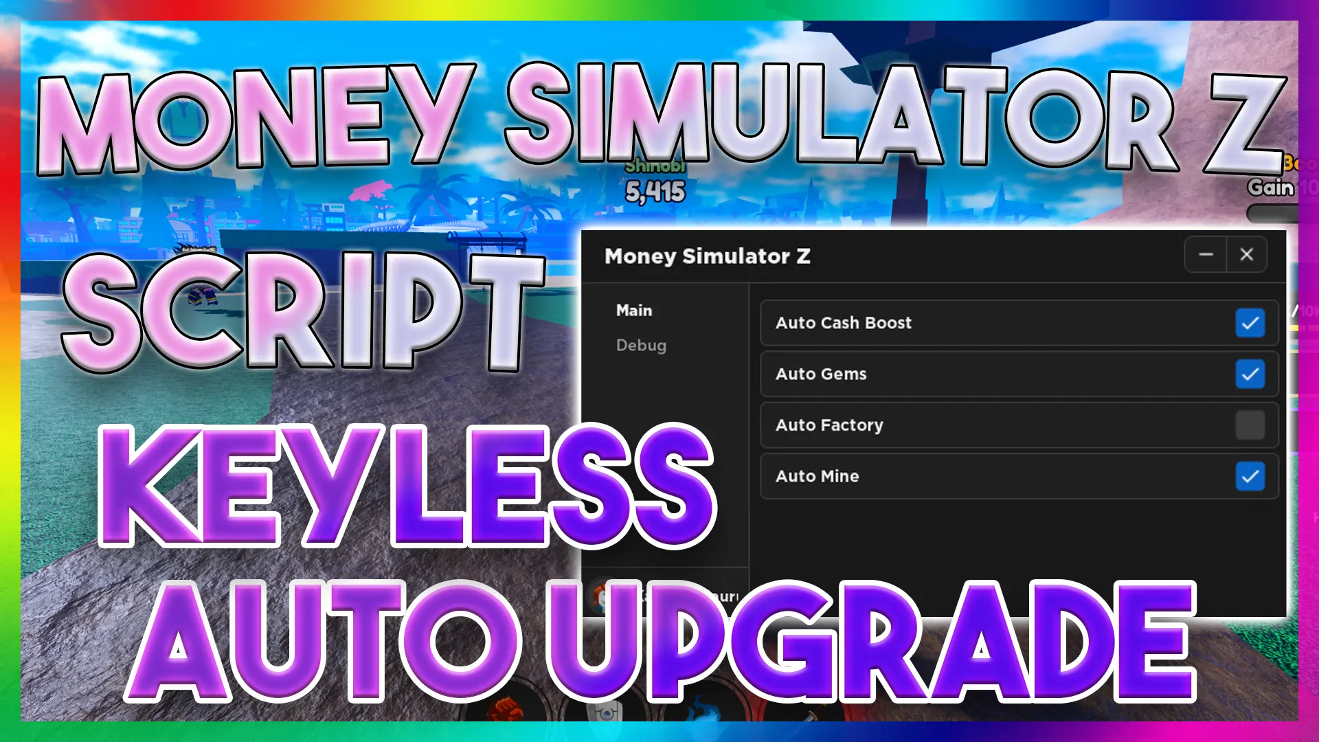 Money Simulator Z Script Auto Mine